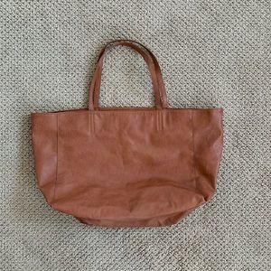 Brown Soft Leather Shopper Bag
